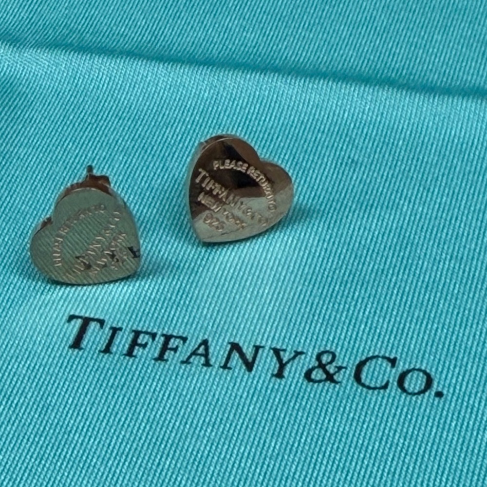 Rose Gold Heart Earrings